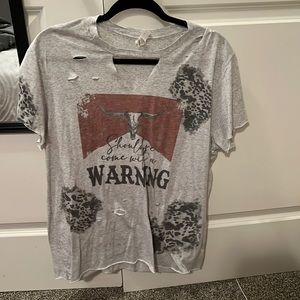 Distressed Morgan Wallen t-shirt
